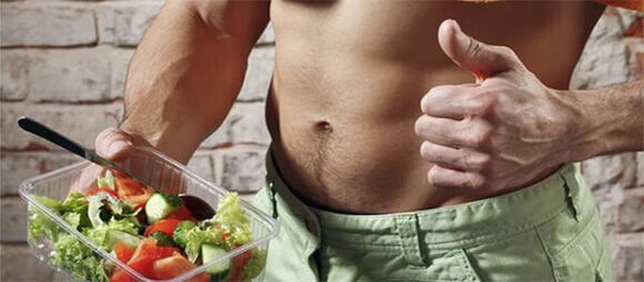 Vegetable salad for male potency