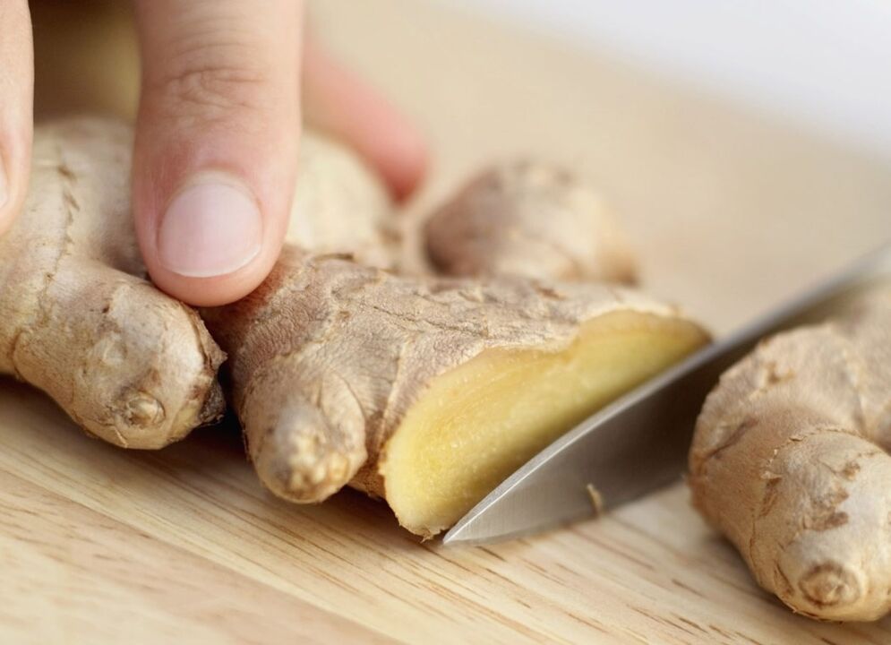 Ginger root to increase potency