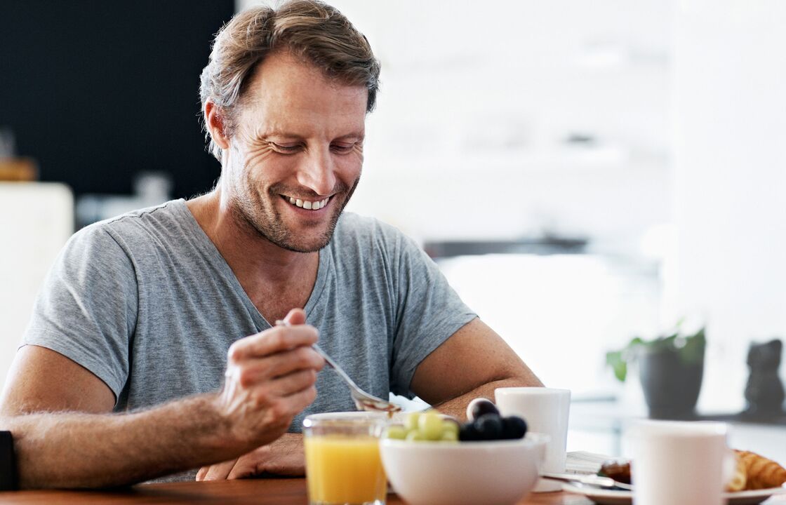 A man consumes products that can increase potency